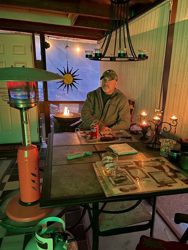 Man sitting in a dining area